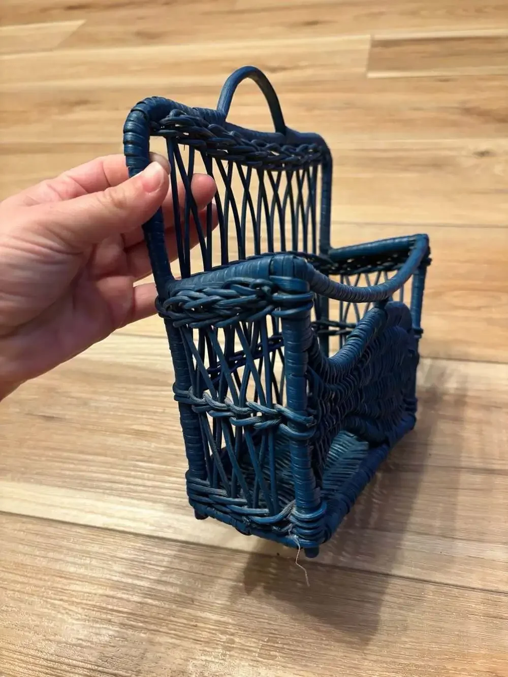 Unknown blue wicker